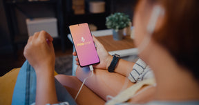 Plumbline Audio Membership - listener with headphones